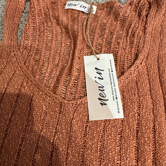 Rust Knit Tank Top - Picture 2 of 3